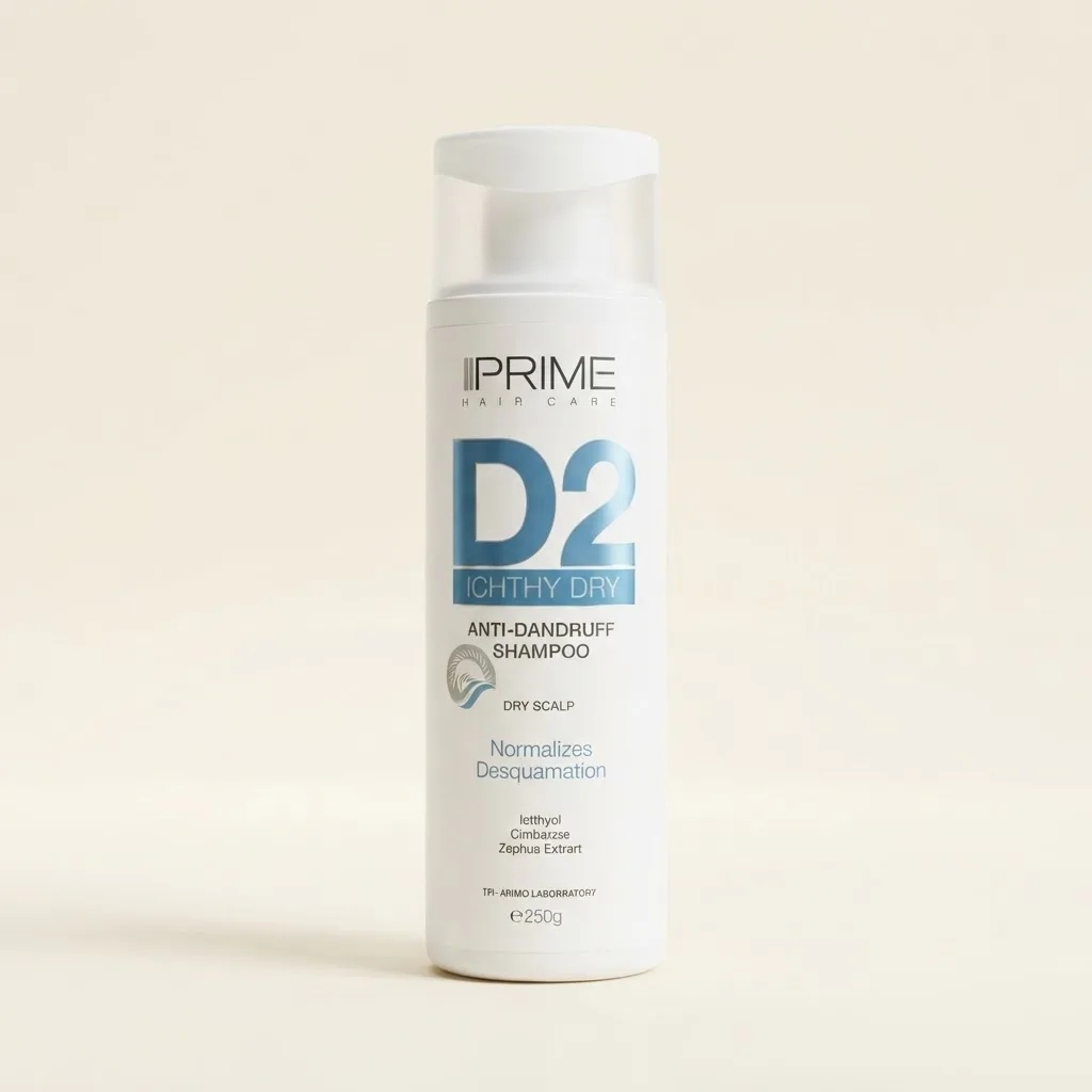 شامپو ضد شوره مو پریم مخصوص موهای خشک، حجم 250 میلی‌لیتر مدل Ichthy Dry D2